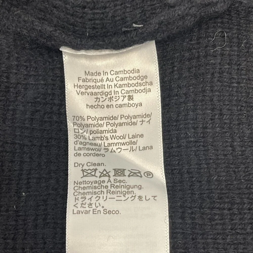J. Crew Full-Zip Flight Crew Sweater in Black - XL - NWT